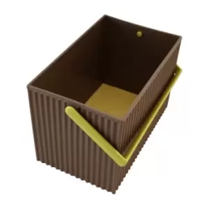 Image of Omnioffre Stacking Storage Box Medium Brown