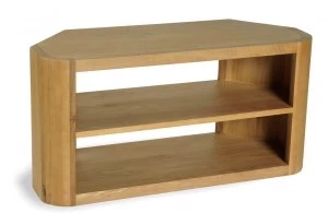 Image of Linea Oak Lounge Corner TV Unit Brown