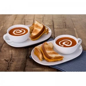 Image of Set of 2 Soup and Snack Trays