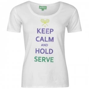 Image of Prince Keep Calm T Shirt Ladies - White