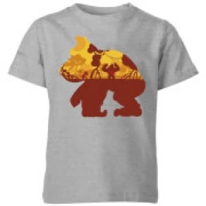 Image of Nintendo Donkey Kong Silhouette Mangrove Kid's T-Shirt - Grey - 9-10 Years