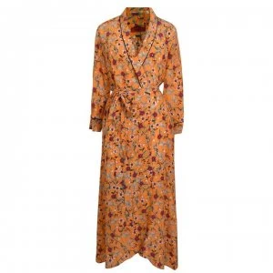 Image of Hugo Boss Kerlina Dress Orange Print Size L Women