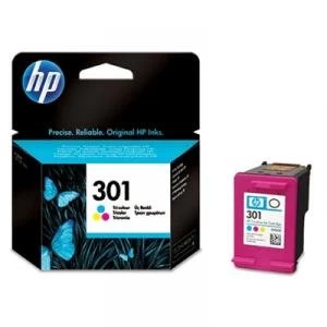 Image of HP 301 Tri Colour Ink Cartridge