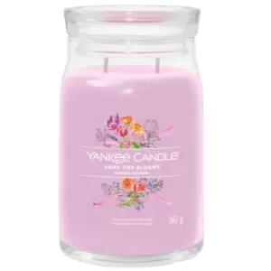 Image of Yankee Candle Signature Jar Candle Large Jar Hand Tied Blooms 567g