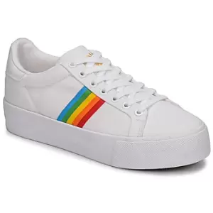 Image of Gola ORCHID PLATEFORM RAINBOW womens Shoes Trainers in White