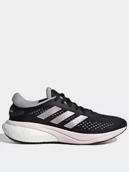 Image of adidas Supernova 2 Running Shoes, Black/Pink, Size 8.5, Women