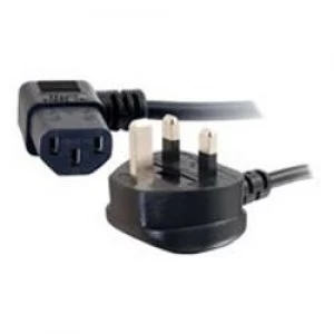 Image of C2G 5M UNIVERSAL 90 DEG PWR CORD (BS 1363)