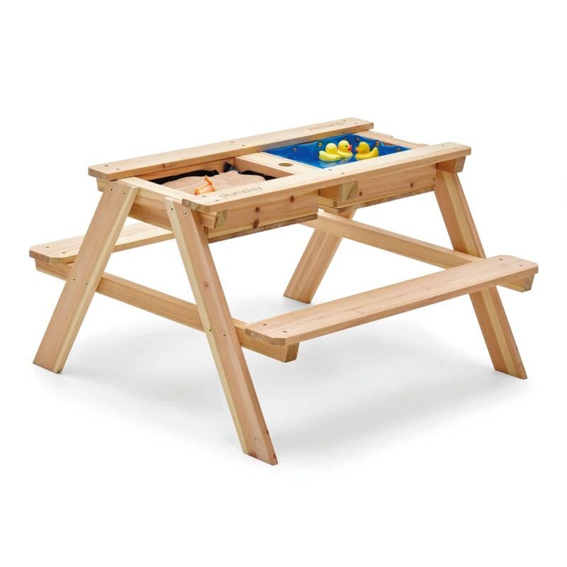Image of Plum Play Plum Surfside Wooden Sand & Water Picnic Table Natural unisex One Size