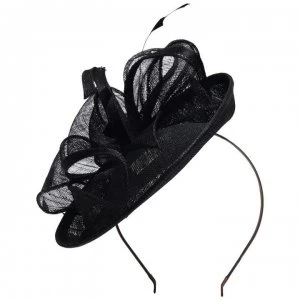 Image of Suzanne Bettley Suzanne Bettley Saucer Bow Fascinator - Black