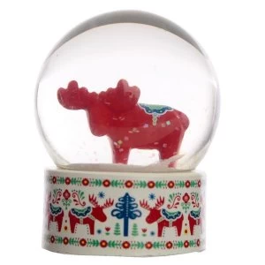 Image of Scandi Moose Waterball Snow Globe