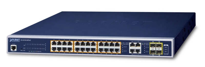 Image of PLANET GS-4210-24PL4C network switch Managed L2/L4 Gigabit Ethernet (1
