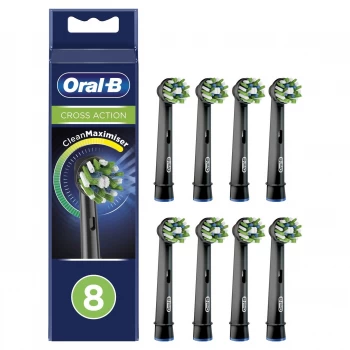 Image of Oral B Cross Action Electric Heads Toothbrush 8Pcs