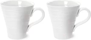 Image of Portmeirion Sophie Conran White Set Of 2 Mugs