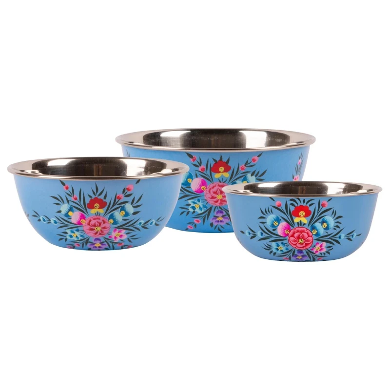 Image of Billycan 3Pc Picnic Bowl Set - Ocean Pansy