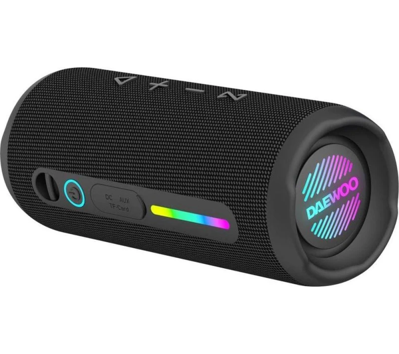 Image of Daewoo Daewoo 30W 'Boom Beat' Portable Bluetooth Speaker, Wireless Outdoor Party in Black One Size Unisex 5024996977103