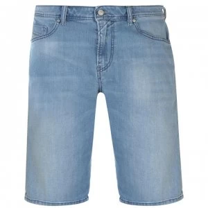 Image of Diesel Slim Fit Shorts - Light Wash
