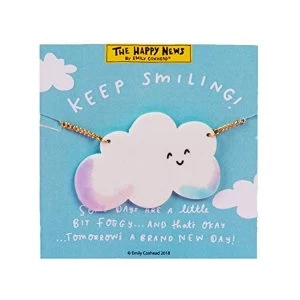 Image of The Happy News Acrylic Necklace - Keep Smiling (Pack of 4)