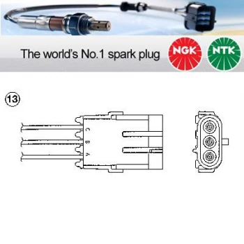 Image of 1x NGK NTK Oxygen O2 Lambda Sensor OZA236-R2 OZA236R2 (0158)
