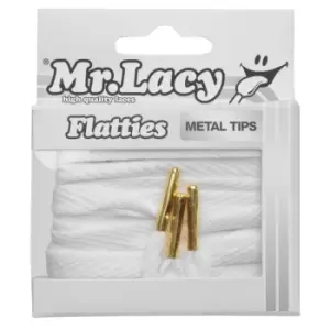 Image of Mr Lacy Flatties Metal - White