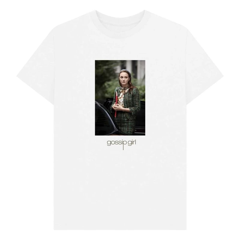 Image of Gossip Girl Mens Blair Waldorf Graphic T-Shirt in White Size: Small White Male S