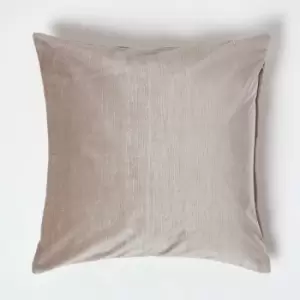 Image of Luxury Cream Velvet Cushion Cover, 45 x 45cm - Natural - Homescapes