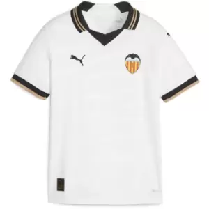 Image of Puma Valencia Home Shirt 2023 2024 Juniors - White