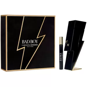 Image of Carolina Herrera Bad Boy Gift Set 100ml Eau de Toilette + 10ml Eau de Toilette