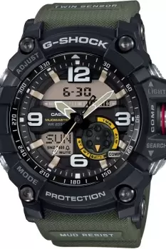Image of Mens Casio G-Shock Mudmaster Master Of G Alarm Chronograph Watch GG-1000-1A3ER
