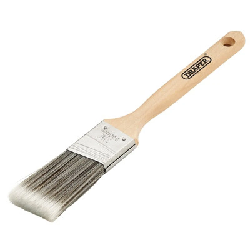 Image of Draper Wooden Handle Synthetic Angled Paint Brush PB-A/WOOD-1.5" Width: 38mm