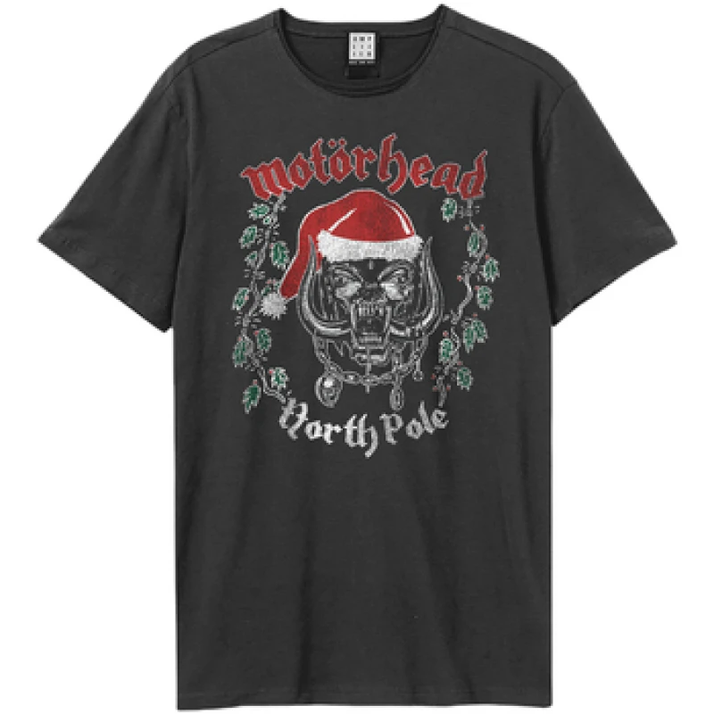 Image of Amplified Amplified Men North Pole Motorhead T-Shirt in Charcoal Size: X-Small Charcoal XS Male 5063652156889