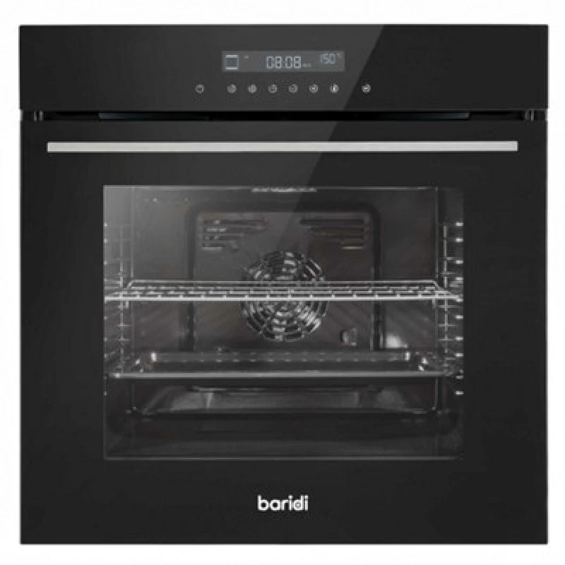 Image of Baridi 60Cm Built-in Fan Assisted 10 Function Oven Touchscreen, 72L - DH199, Black DH199