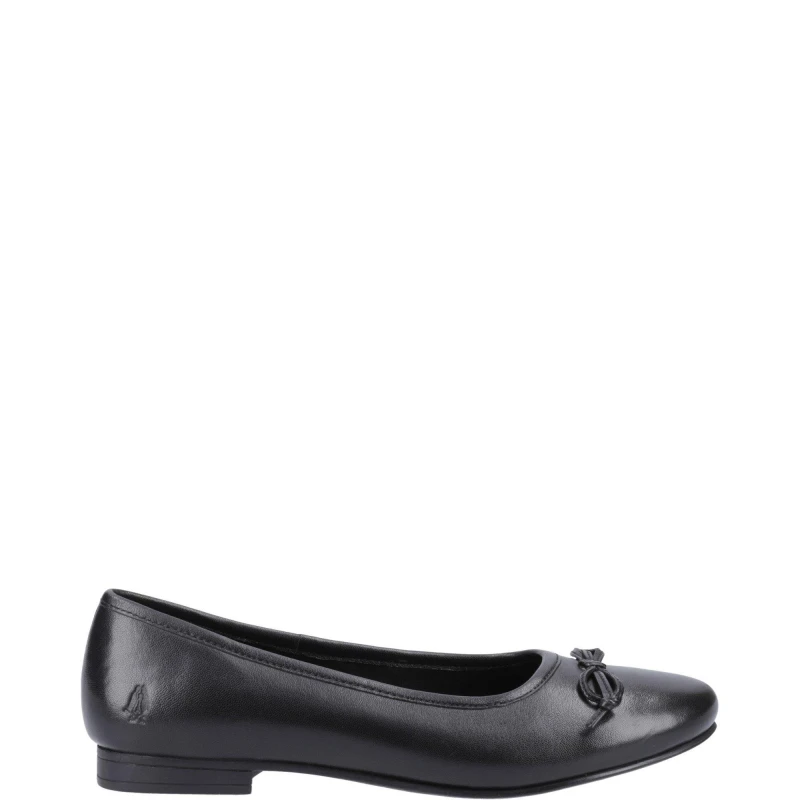 Image of Hush Puppies Evie Senior Flat Ballet Dolly Shoes UK Size 3 (EU 36) Black HUS868-BLACK-3