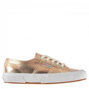 Image of Superga 2750 Metallic Trainers - Rose Gold Met
