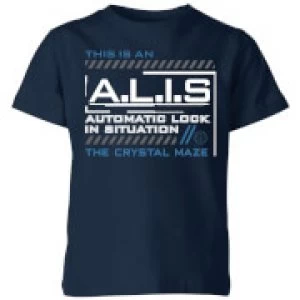 Image of Crystal Maze A.L.I.S. Kids T-Shirt - Navy - 9-10 Years