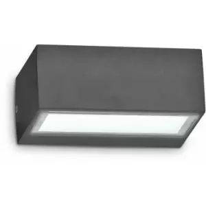 Image of Anthracite twin wall light 1 bulb