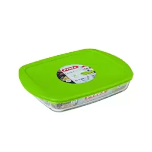 Image of Pyrex Cook & Store Rectagular Dish with Green Lid