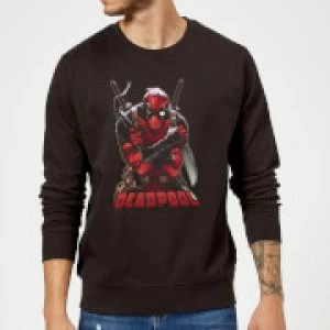 Image of Marvel Deadpool Ready For Action Sweatshirt - Black