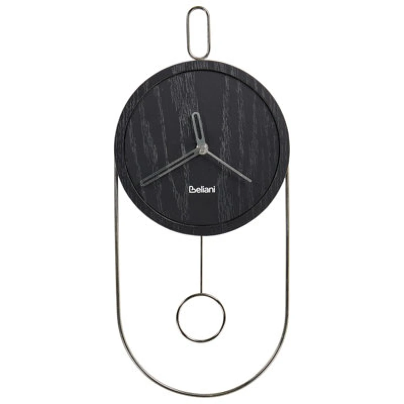 Image of Beliani Retro Wall Clock Sierre 20 Cm Black