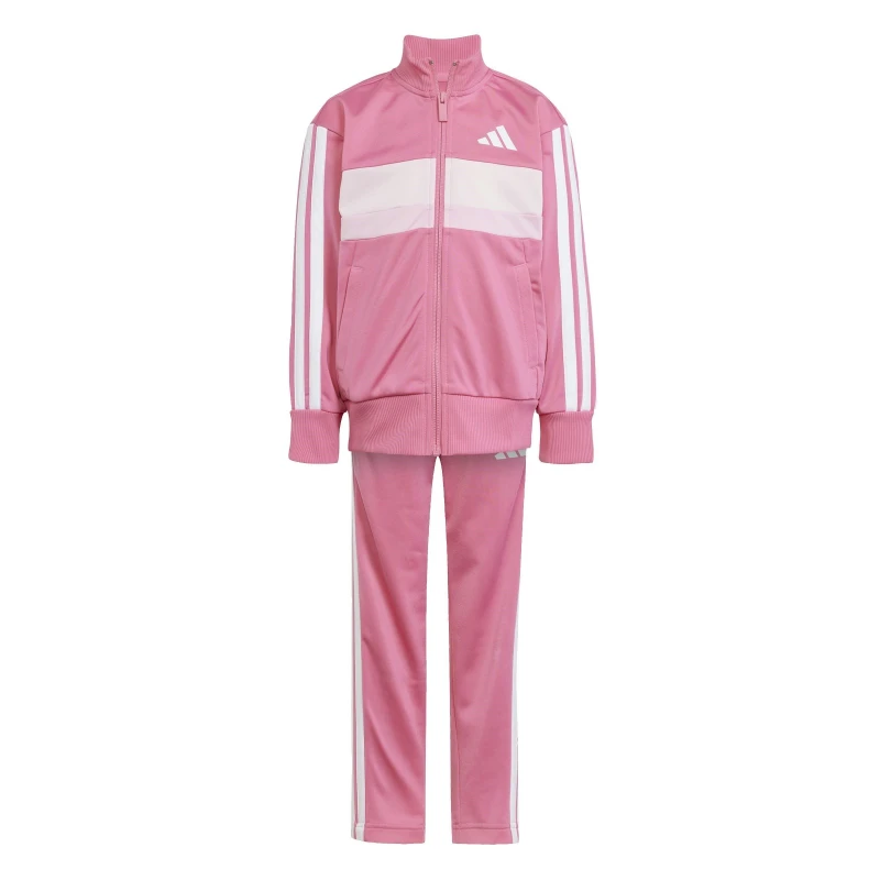 Image of adidas Seasonal Essentials Tiberio 3-Stripes Tracksuit Infants Pink/White male 3-4 Years