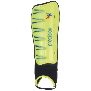 Image of Precision Pro Shin & Ankle Pads Fluo/Lime - Medium