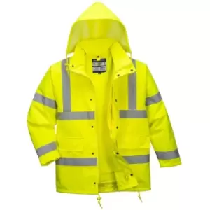 Image of Portwest - S468YER4XL - sz 4XL Hi-Vis 4-in-1 Traffic Jacket - Yellow - Yellow