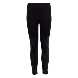 Image of adidas Optime AEROREADY Training Stretch Graphic Tights K - Black