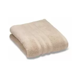 Image of Catherine Lansfield Zero Twist 100% Micro Yarn Cotton Bath Sheet, Natural