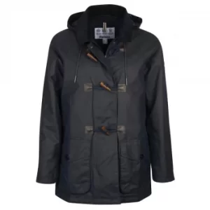 Image of Barbour Womens Merlin Wax Jacket Royal Navy 8