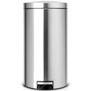 Image of Brabantia Silent Pedal Bin 45 Litre Matt Steel Fingerprint Proof