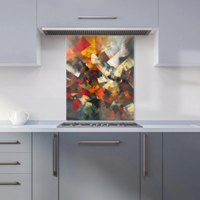Image of Warren Reed Designer Dynamic Chaos: Energy Unleashed Kitchen Splashback