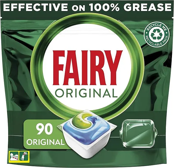 Image of Fairy Fairy Original Dishwasher Tablets (Pack 90) - 1002149 1002149