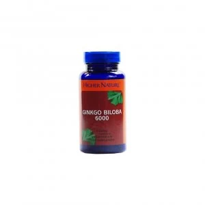 Image of Higher Nature Ginkgo 6000 Mega Potency 90 Tablets