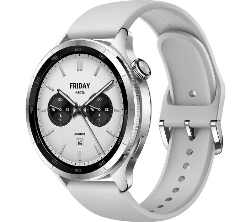 Image of XIAOMI Watch S4 - Silver, Fluororubber Strap, Silver/Grey 6941812707432