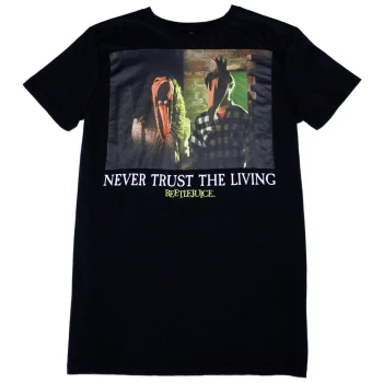 Image of Cakeworthy Beetlejuice Never Trust The Living T-Shirt - M